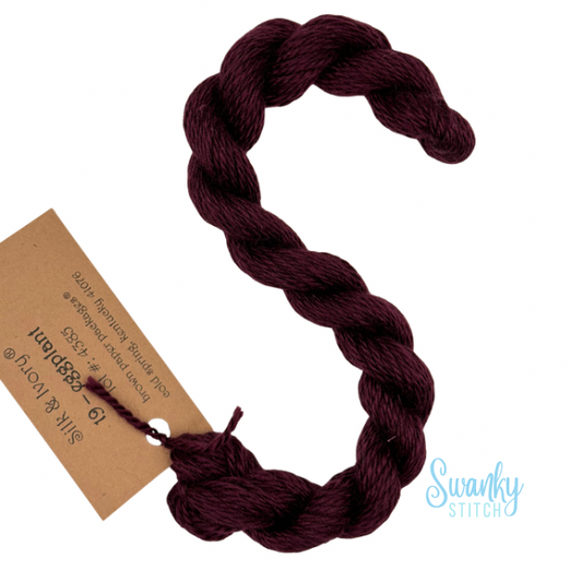 Silk & Ivory 19 Eggplant