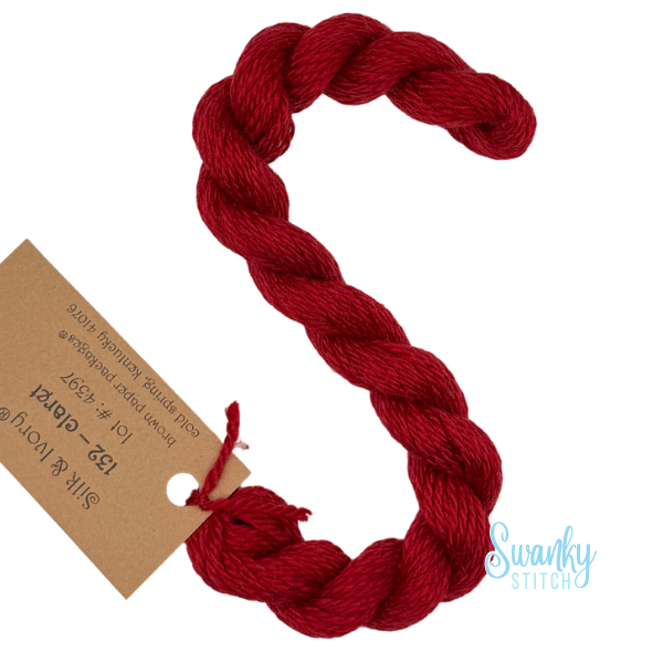 Silk & Ivory 132 Claret