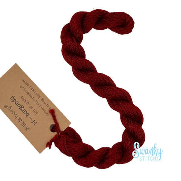 Silk & Ivory 14 Burgundy