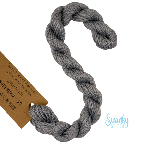 Silk & Ivory 35 Slate Blue