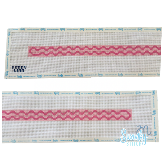 Squiggle Hat Band- Pink