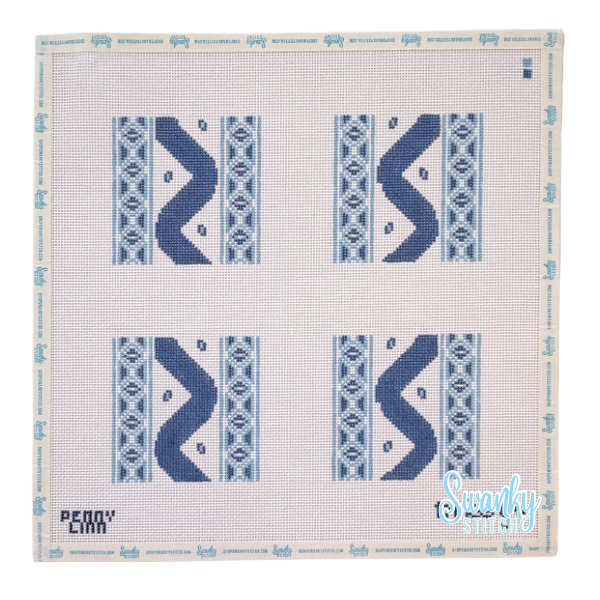 Ikat Coaster Set- Blue