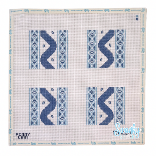 Ikat Coaster Set- Blue