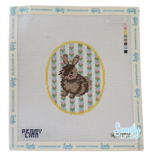 Easter Bunny Floral Background
