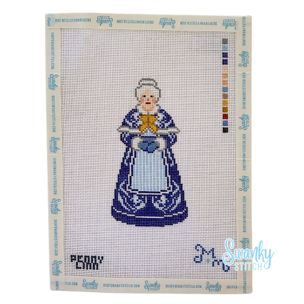 Chinoiserie Mrs. Claus - Blue