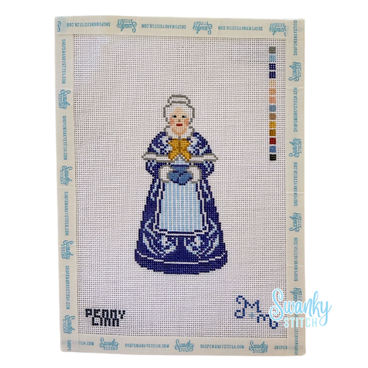 Chinoiserie Mrs. Claus - Blue