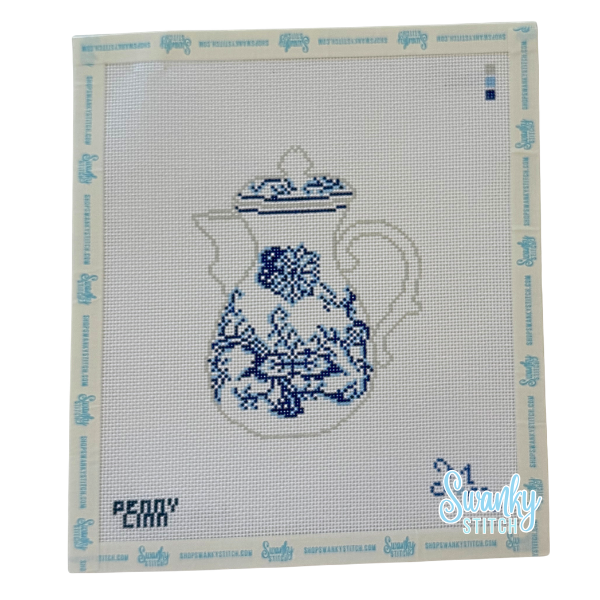 Blue and White Carafe