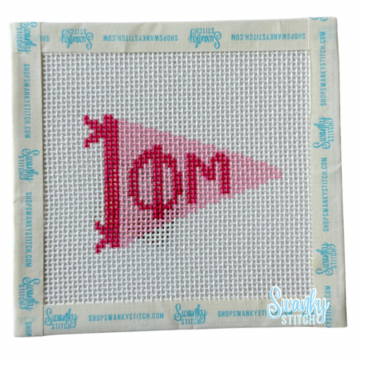 Sorority Pennant Needlepoint Canvas: PHI MU
