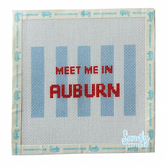 Meet Me In Auburn Needlepoint Canvas