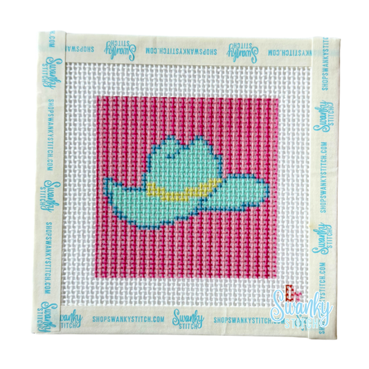 She's a Ten (Gallon) — Cowboy Hat Needlepoint Canvas