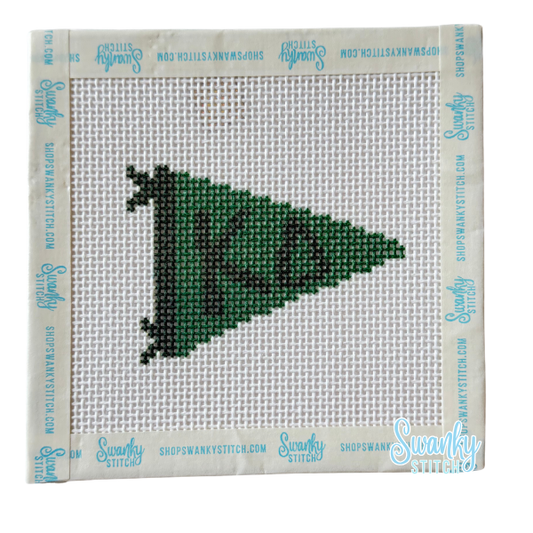 Sorority Pennant Needlepoint Canvas: KAPPA DELTA