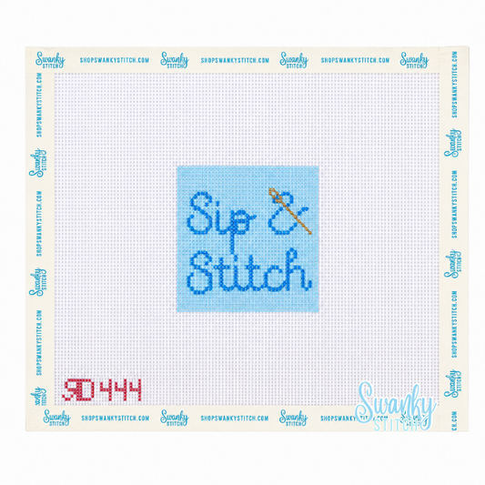Sip & Stitch Cozie Blue