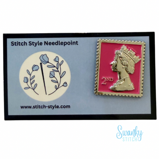 Pink Queen Stamp Needle Minder