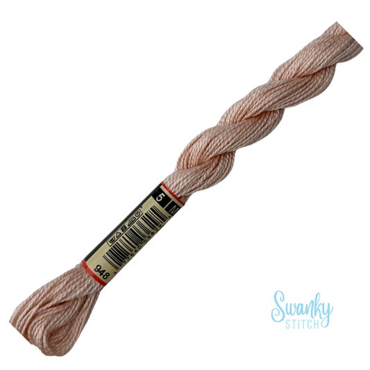 DMC 5 Pearl Cotton 948 Himalayan Salt