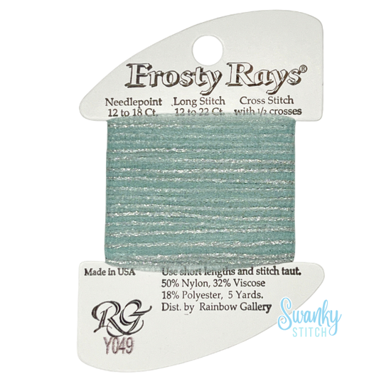 Frosty Rays Y049 Pale Silver Aqua Gloss
