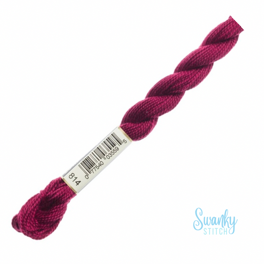 DMC 3 Pearl Cotton 814 Vin Rouge