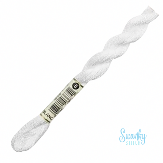 DMC 5 Pearl Cotton WHITE