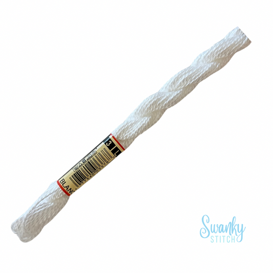 DMC 3 Pearl Cotton WHITE