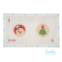 Snowman & Tree Christmas Cookie Double Ornament