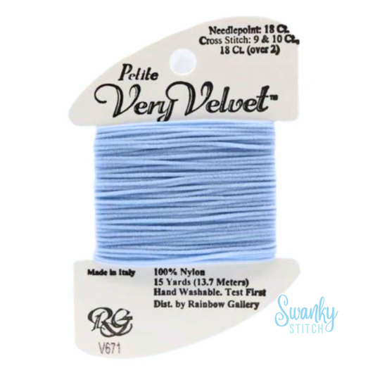 Petite Very Velvet V671 Powder Blue