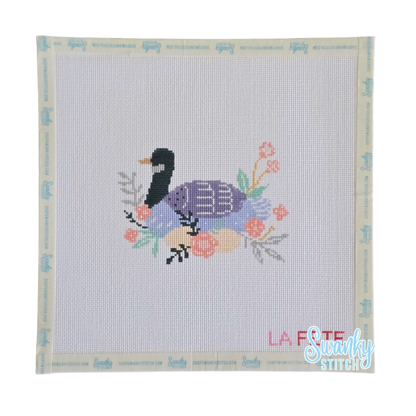 12 Days Of Christmas - Six Geese A-Laying Hand Painted Needlepoint Canvas