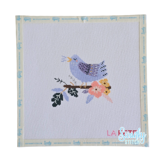12 Days Of Christmas - Four Calling Birds Hand Painted Needlepoint Canvas