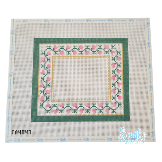 Heart Canvas Pink and Green