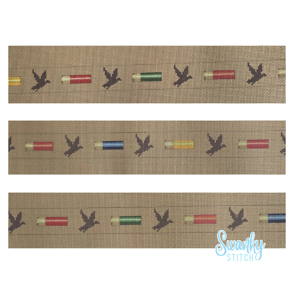 Shotgun Shells and Duck Silhouette, Belt - 18 mesh
