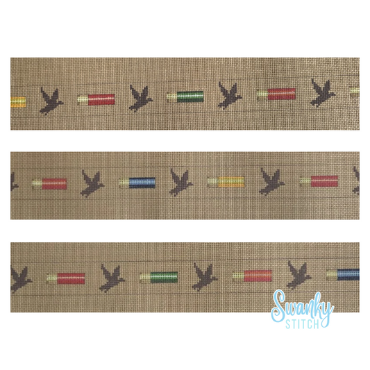 Shotgun Shells and Duck Silhouette, Belt - 18 mesh