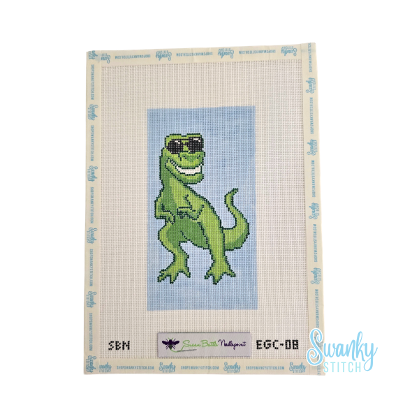 T Rex w. Glasses Eye Glass Case