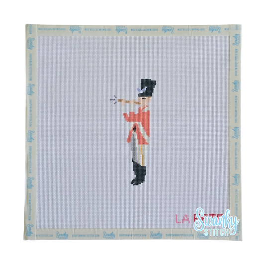 12 Days Of Christmas - Eleven Pipers Piping Hand Painted Needlepoint Canvas