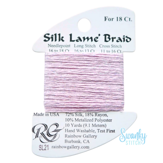 Silk Lamé Braid 18 SL21 Lite Lavendar
