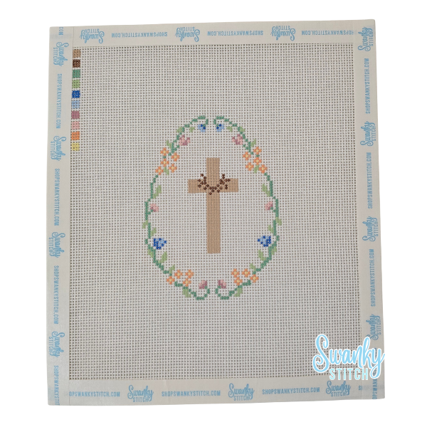 Cross and Thorns Easter Egg Canvas