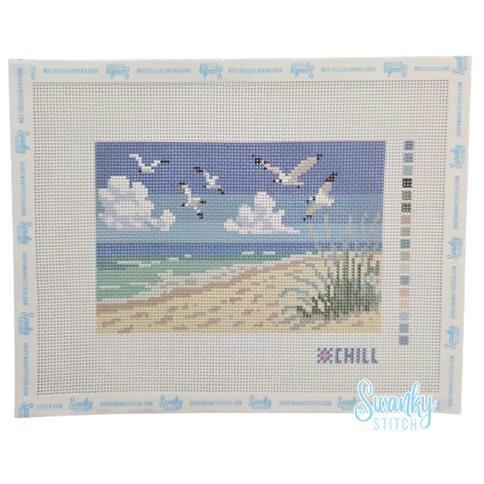 Gulf Shores Beach with Seagulls