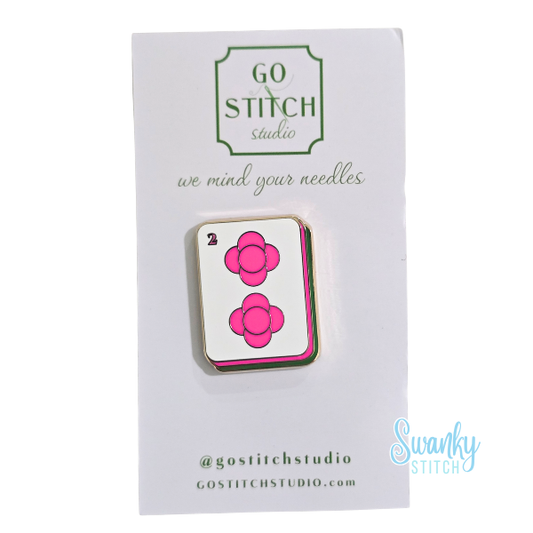 Two Dot Hot Pink Mahjong Tile Needle Minder
