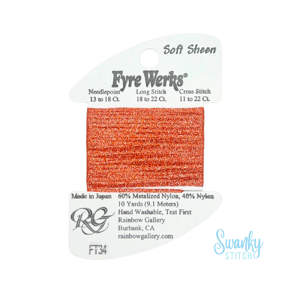 Fyre Werks Soft Sheen FT34 Red Orange