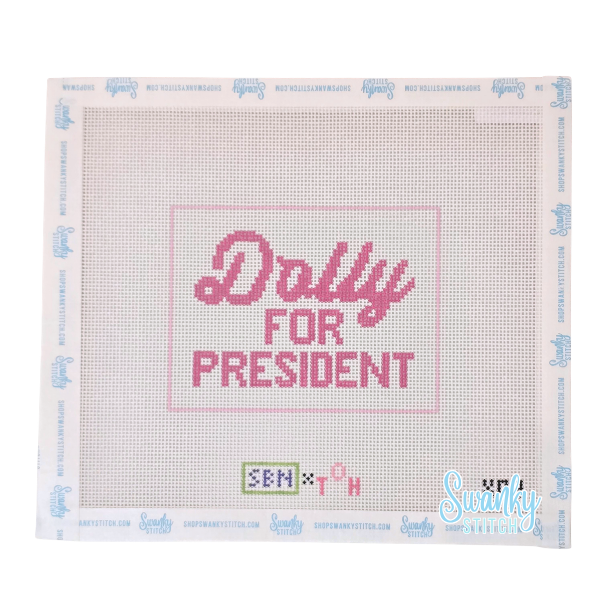 Dolly for President pink/white