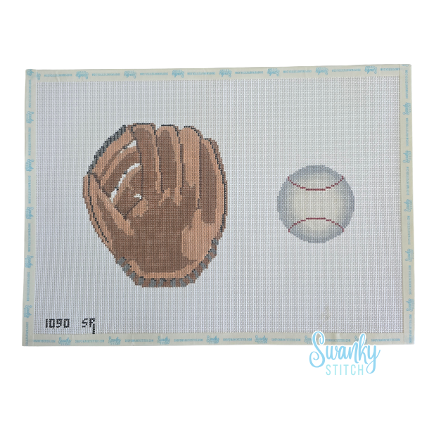 Baseball Glove with Ball, 7" Shaped Tooth Fairy Pillow - 13 mesh