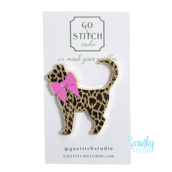 Leopard Kitty Needle Minder