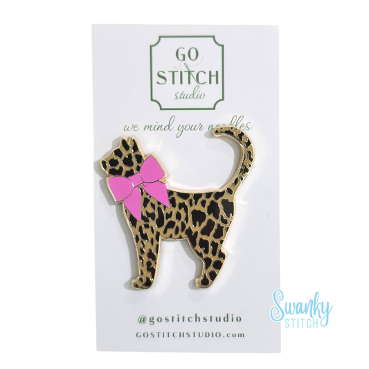 Leopard Kitty Needle Minder