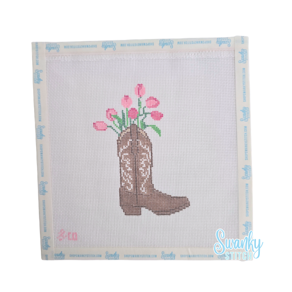 Cowgirl Boot with Flowers