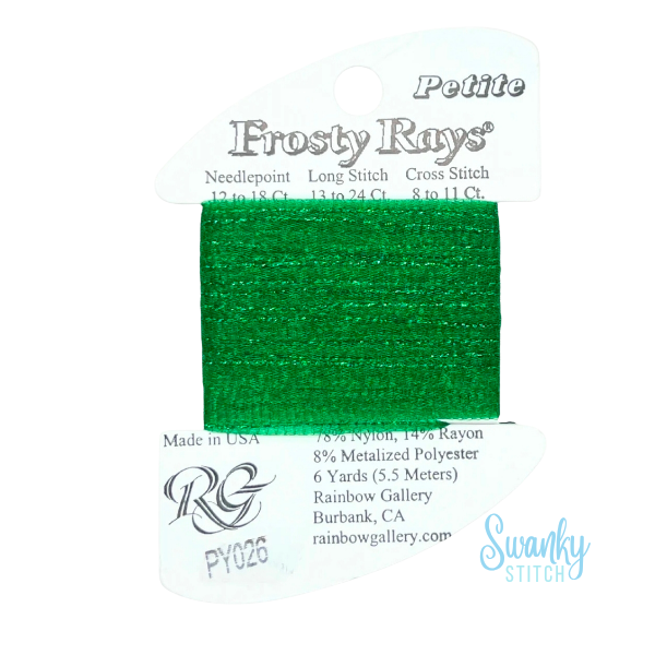 Petite Frosty Rays PY026 Christmas Green